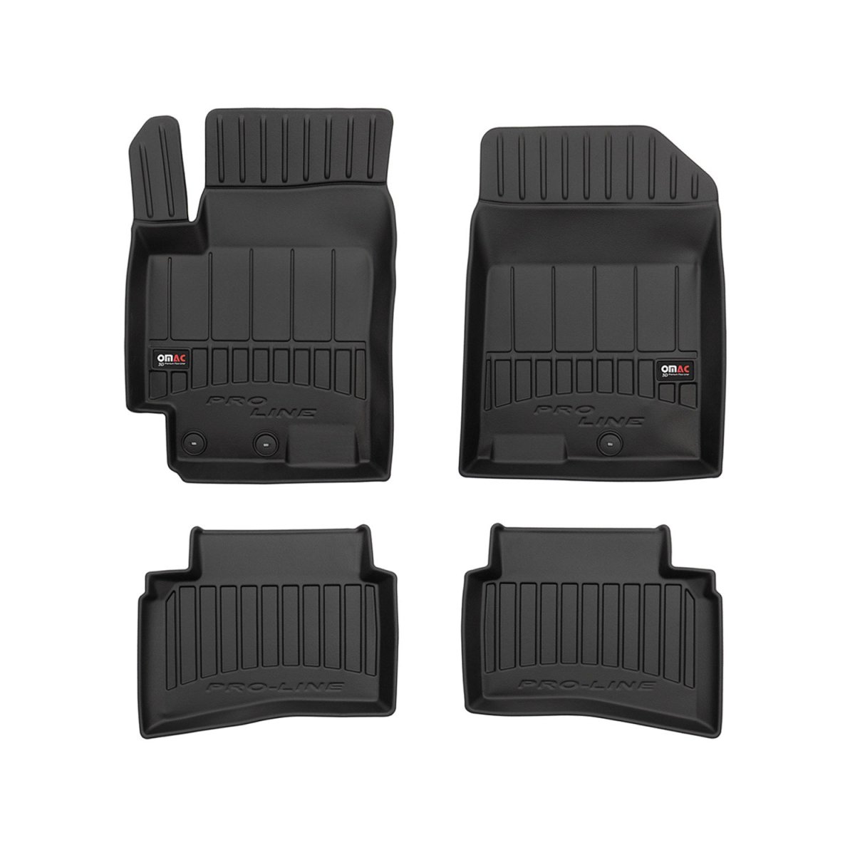 Kia Rio Floor Mat - Omac - Premium TPE - Black - 2018-2024